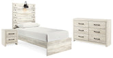 Hoover Furniture Outlet - Ashley Furniture - Cambeck Twin Panel Bed, Dresser and Nightstand - Twin Panel Bed, Dresser and Nightstand - B192B70