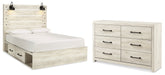 Hoover Furniture Outlet - Ashley Furniture - Cambeck Queen Panel Bed with Storage and Dresser - Queen Panel Bed with Storage and Dresser - B192B12