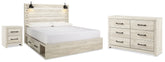 Hoover Furniture Outlet - Ashley Furniture - Cambeck King Panel Storage Bed. Dresser and Nightstand - King Panel Storage Bed. Dresser and Nightstand - B192B125