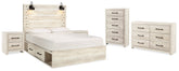 Hoover Furniture Outlet - Ashley Furniture - Cambeck King Storage Bed, Dresser, Chest and 2 Nightstands - King Storage Bed, Dresser, Chest and 2 Nightstands - B192B107
