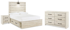 Hoover Furniture Outlet - Ashley Furniture - Cambeck Full Panel Storage Bed with Dresser and Nightstand - Full Panel Storage Bed with Dresser and Nightstand - B192B105