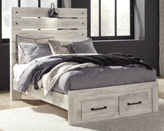 Hoover Furniture Outlet - Ashley Furniture - Cambeck Full Panel Bed with 2 Storage Drawers - Full Panel Bed with 2 Storage Drawers - B192B33