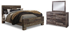 Derekson Queen Panel Bed, Dresser and Mirror