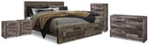 Hoover Furniture Outlet - Ashley Furniture - Derekson King Storage Bed, Dresser, Chest and 2 Nightstands - King Storage Bed, Dresser, Chest and 2 Nightstands - B200B80
