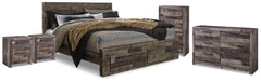 Hoover Furniture Outlet - Ashley Furniture - Derekson King Storage Bed, Dresser, Chest and 2 Nightstands - King Storage Bed, Dresser, Chest and 2 Nightstands - B200B80