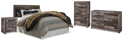 Hoover Furniture Outlet - Ashley Furniture - Derekson Queen Panel Headboard, Dresser, Chest and Nightstand - Queen Panel Headboard, Dresser, Chest and Nightstand - B200B56