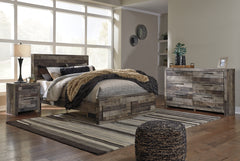 Hoover Furniture Outlet - Ashley Furniture - Derekson Queen Panel Storage Bed, Dresser and Nightstand - Queen Panel Storage Bed, Dresser and Nightstand - B200B53