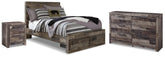 Hoover Furniture Outlet - Ashley Furniture - Derekson Full Storage Bed, Dresser and Nightstand - Full Storage Bed, Dresser and Nightstand - B200B85