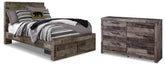 Hoover Furniture Outlet - Ashley Furniture - Derekson Full Panel Storage Bed and Dresser - Full Panel Storage Bed and Dresser - B200B78