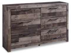 Derekson Full Panel Bed, Dresser and Chest