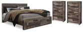 Hoover Furniture Outlet - Ashley Furniture - Derekson Queen Storage Bed and 2 Chests - Queen Storage Bed and 2 Chests - B200B67