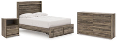 Hoover Furniture Outlet - Ashley Furniture - Elbrim Full Storage Bed, Dresser and Nightstand - Full Storage Bed, Dresser and Nightstand - PCB2005B27