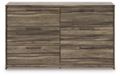 Elbrim King Panel Storage Bed, Dresser and Nightstand