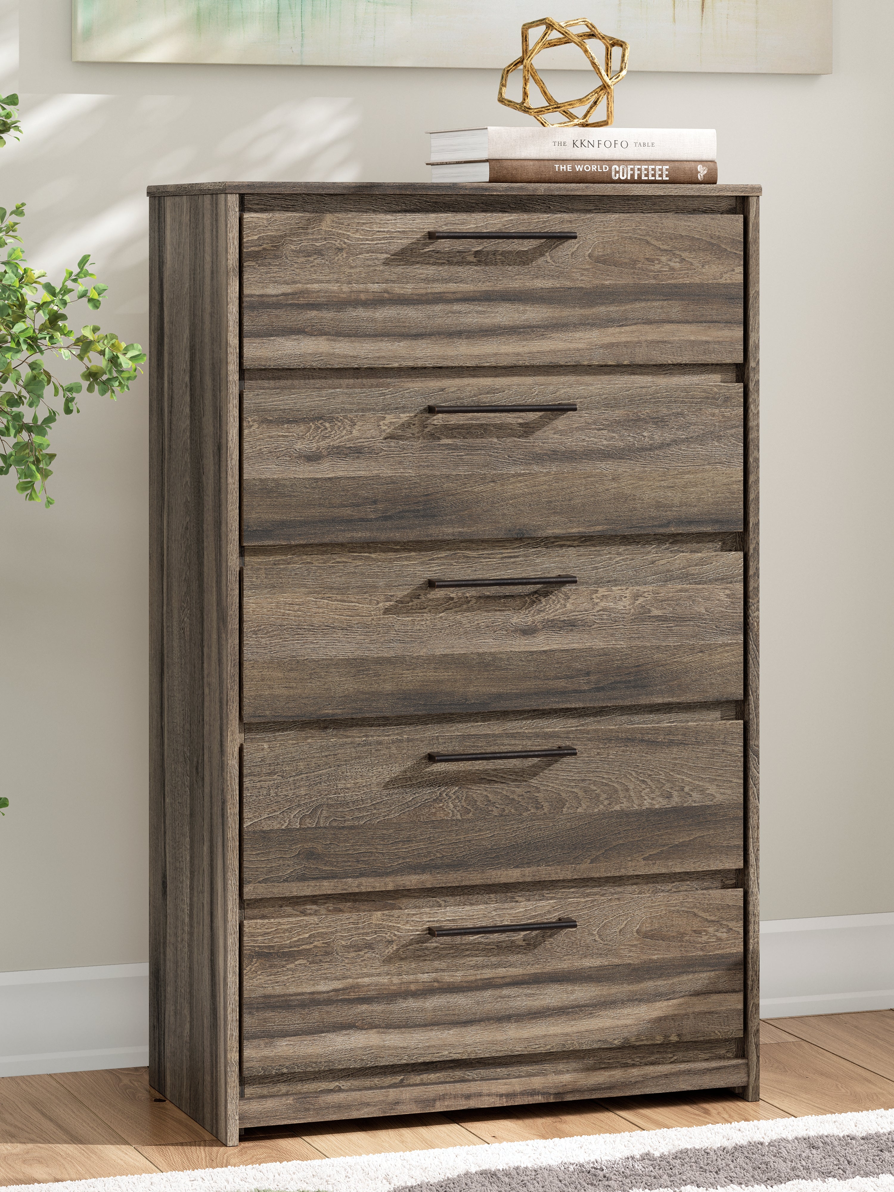 Hoover Furniture Outlet - Ashley Furniture - Elbrim Chest of Drawers - Five Drawer Chest - PCB2005-46