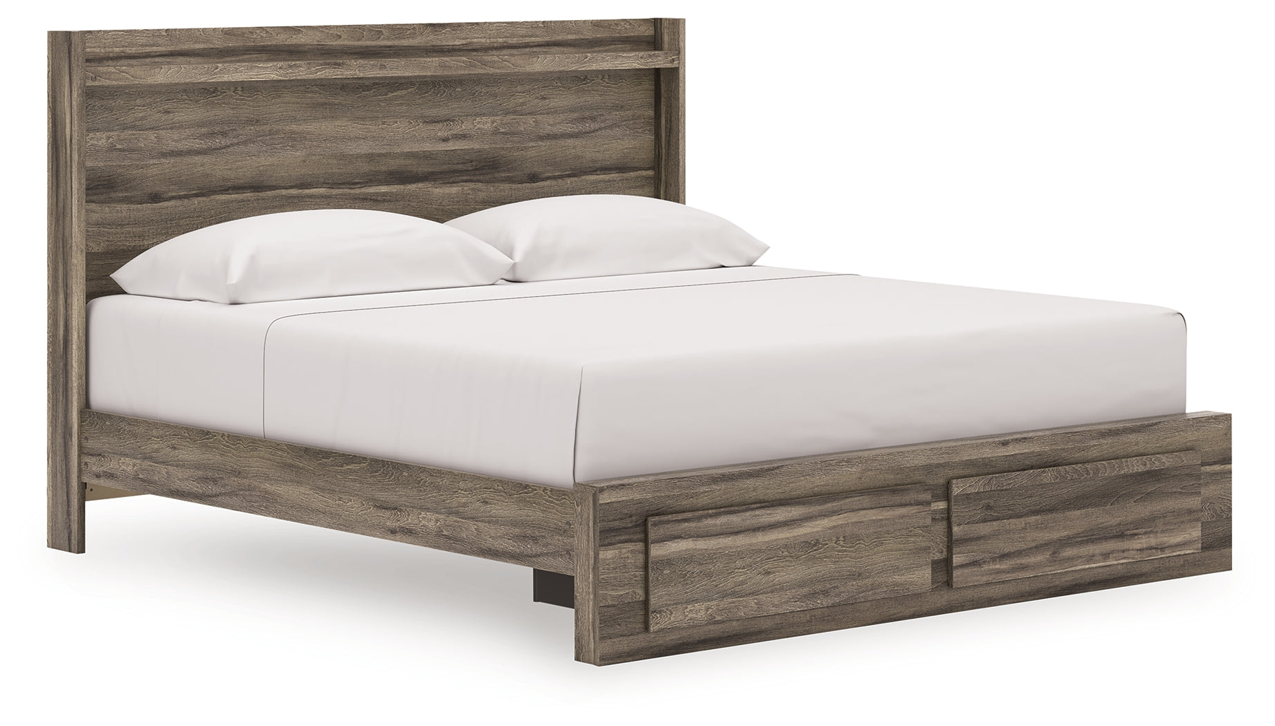 Hoover Furniture Outlet - Ashley Furniture - Elbrim King Panel Storage Bed - King Panel Storage Bed - PCB2005B7
