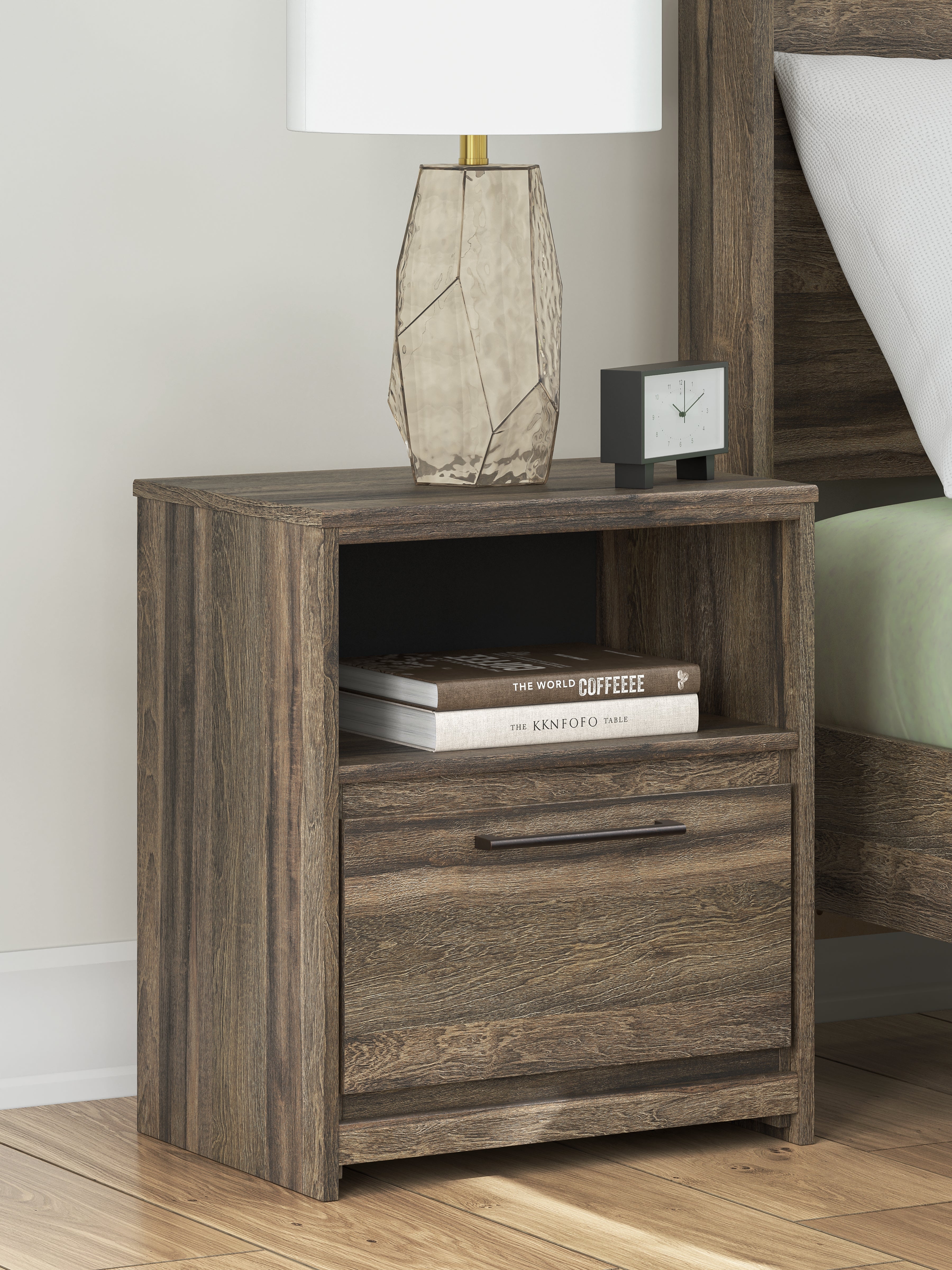 Hoover Furniture Outlet - Ashley Furniture - Elbrim Nightstand - One Drawer Night Stand - PCB2005-91