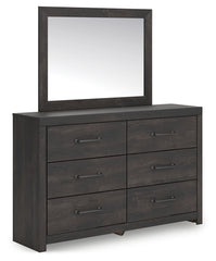 Hollivern Queen Panel Bed, Dresser and Mirror