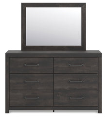 Hollivern Full Panel Bed, Dresser and Mirror