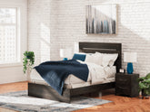 Hoover Furniture Outlet - Ashley Furniture - Hollivern Queen Panel Bed - Queen Panel Bed - PCB2108B2