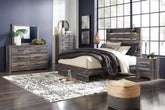 Hoover Furniture Outlet - Ashley Furniture - Drystan Queen Panel Bed, Dresser, Mirror, Chest and Nightstand - Queen Panel Bed, Dresser, Mirror, Chest and Nightstand - B211B74