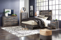 Hoover Furniture Outlet - Ashley Furniture - Drystan Queen Panel Bed, Dresser, Mirror, Chest and Nightstand - Queen Panel Bed, Dresser, Mirror, Chest and Nightstand - B211B74
