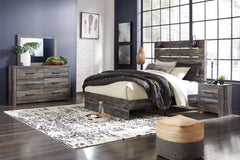 Drystan Queen Panel Bed, Dresser, Mirror and 2 Nightstands