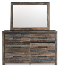 Drystan Queen Bookcase Storage Bed, Dresser, Mirror, Chest and Nightstand