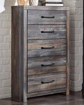 Hoover Furniture Outlet - Ashley Furniture - Drystan Chest of Drawers - Five Drawer Chest - B211-46