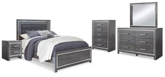 Hoover Furniture Outlet - Ashley Furniture - Lodanna Queen Panel Bed, Dresser, Mirror, Chest and Nightstand - Queen Panel Bed, Dresser, Mirror, Chest and Nightstand - B214B39