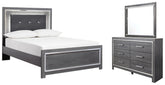 Hoover Furniture Outlet - Ashley Furniture - Lodanna Full Panel Bed, Dresser and Mirror - Full Panel Bed, Dresser and Mirror - B214B8