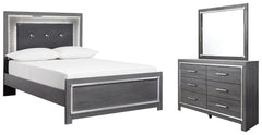 Hoover Furniture Outlet - Ashley Furniture - Lodanna Full Panel Bed, Dresser and Mirror - Full Panel Bed, Dresser and Mirror - B214B8