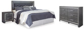 Hoover Furniture Outlet - Ashley Furniture - Lodanna King/Cal King Panel Headboard, Dresser and Nightstand - King/Cal King Panel Headboard, Dresser and Nightstand - B214B34