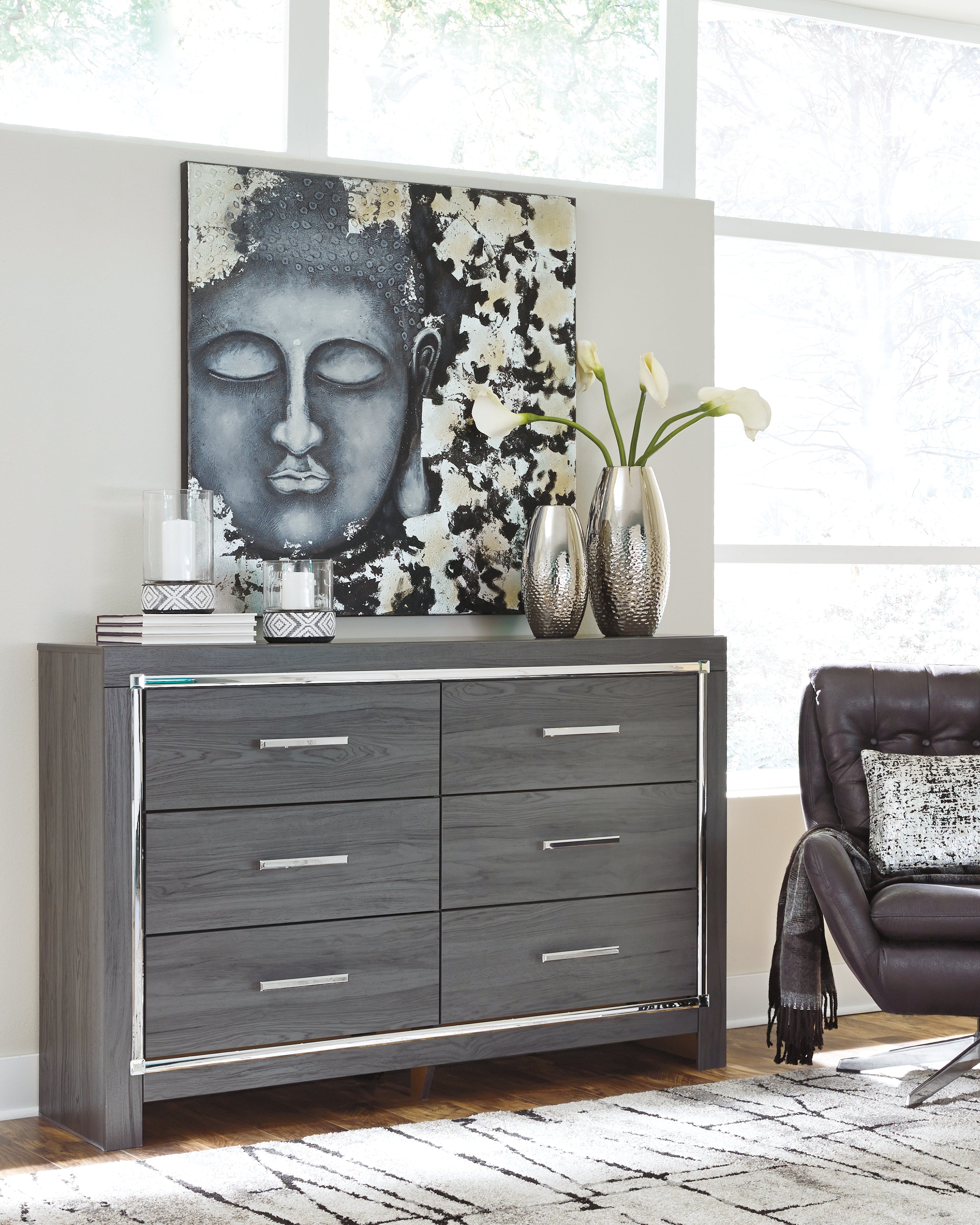 Hoover Furniture Outlet - Ashley Furniture - Lodanna Dresser - Six Drawer Dresser - B214-31