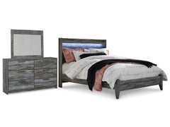 Hoover Furniture Outlet - Ashley Furniture - Baystorm Queen Panel Bed, Dresser and Mirror - Queen Panel Bed, Dresser and Mirror - B221B19