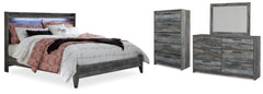 Hoover Furniture Outlet - Ashley Furniture - Baystorm King Panel Bed, Dresser, Mirror and Chest - King Panel Bed, Dresser, Mirror and Chest - B221B52