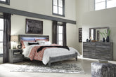 Hoover Furniture Outlet - Ashley Furniture - Baystorm King Panel Bed, Dresser, Mirror, and Nightstand - King Panel Bed, Dresser, Mirror, and Nightstand - B221B44