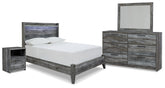 Hoover Furniture Outlet - Ashley Furniture - Baystorm Full Panel Bed, Dresser, Mirror and Nightstand - Full Panel Bed, Dresser, Mirror and Nightstand - B221B18