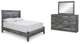 Hoover Furniture Outlet - Ashley Furniture - Baystorm Full Panel Bed, Dresser and Mirror - Full Panel Bed, Dresser and Mirror - B221B62