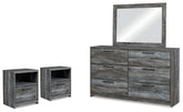 Hoover Furniture Outlet - Ashley Furniture - Baystorm Dresser, Mirror and 2 Nightstands - Dresser, Mirror and 2 Nightstands - B221B64