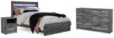Hoover Furniture Outlet - Ashley Furniture - Baystorm Queen Panel Storage Bed, Dresser and Nightstand - Queen Panel Storage Bed, Dresser and Nightstand - B221B48