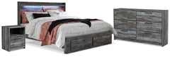 Hoover Furniture Outlet - Ashley Furniture - Baystorm King Panel Storage Bed, Dresser and Nightstand - King Panel Storage Bed, Dresser and Nightstand - B221B49