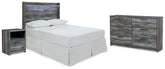 Hoover Furniture Outlet - Ashley Furniture - Baystorm Full Panel Headboard, Dresser and Nightstand - Full Panel Headboard, Dresser and Nightstand - B221B59