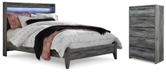 Hoover Furniture Outlet - Ashley Furniture - Baystorm Queen Panel Bed and Chest - Queen Panel Bed and Chest - B221B99