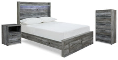 Hoover Furniture Outlet - Ashley Furniture - Baystorm Full Storage Bed, Chest and Nightstand - Full Storage Bed, Chest and Nightstand - B221B93