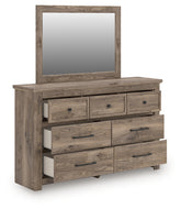 Hoover Furniture Outlet - Ashley Furniture - Rusticott Dresser and Mirror - Dresser and Mirror - PCB2260B1
