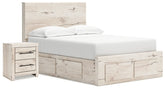 Hoover Furniture Outlet - Ashley Furniture - Lawroy Full Storage Bed and Nightstand - Full Storage Bed and Nightstand - B2310B51