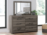 Hoover Furniture Outlet - Ashley Furniture - Graystorm Dresser and Mirror - Dresser and Mirror - PCB2405B1