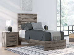 Hoover Furniture Outlet - Ashley Furniture - Graystorm Twin Panel Bed - Twin Panel Bed - PCB2405B12