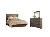 Hoover Furniture Outlet - Ashley Furniture - Juararo Queen Panel Headboard, Dresser and Mirror - Queen Panel Headboard, Dresser and Mirror - B251B8