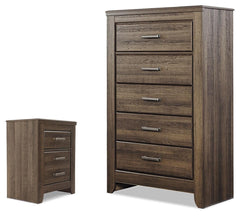 Hoover Furniture Outlet - Ashley Furniture - Juararo Chest and Nightstand - Chest and Nightstand - B251B56